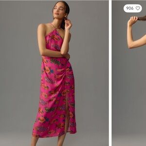 Pink Halter Neck Dress